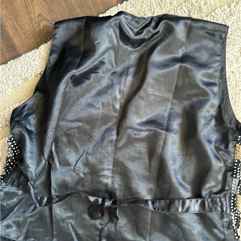 Vintage size large beaded vest - Picture 3 of 3
